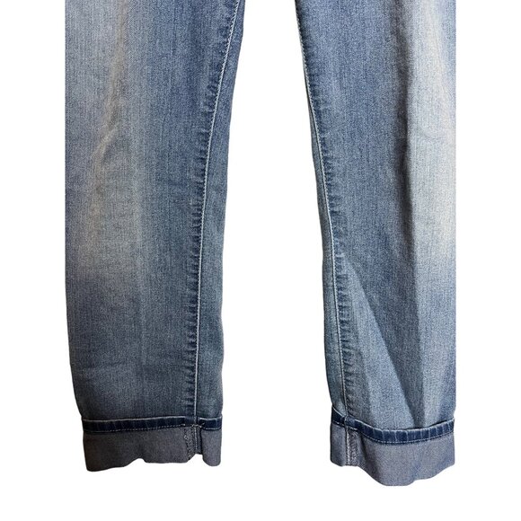 G by guess mid rise jeans size 31 stretch medium wash cuffed Y2K - Picture 3 of 14